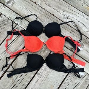 Xhiliration Textured Bra Bundle